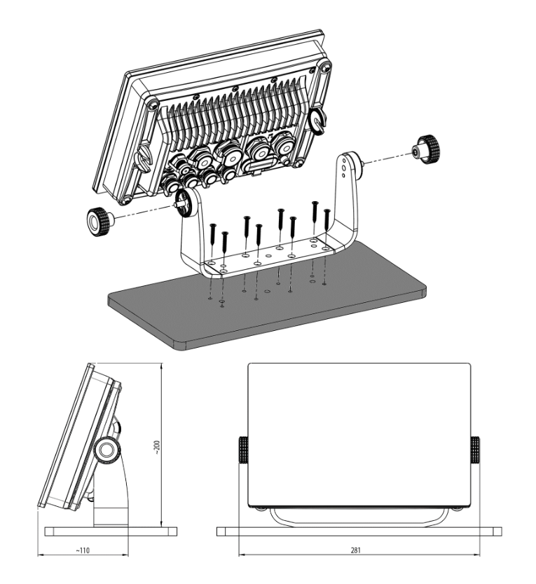 ETRIER TRACEUR NAVXP 10, 12 ET 16 POUCES - NKE