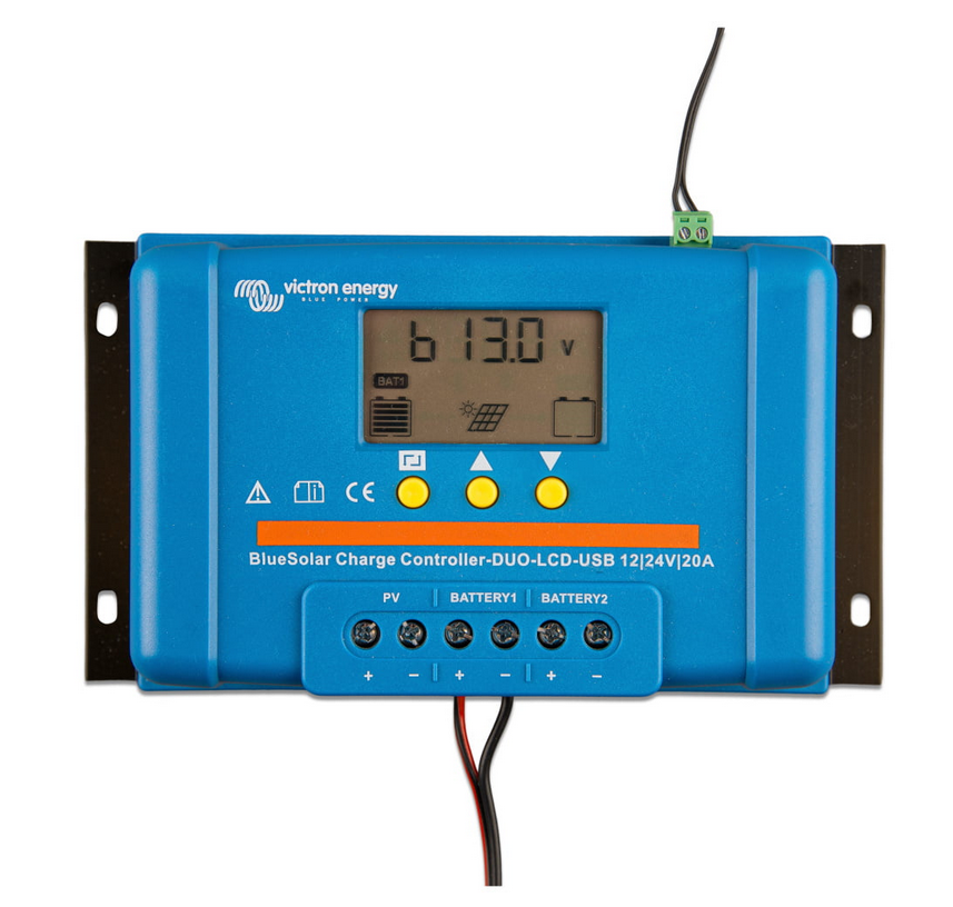 BlueSolar PWM DUO-LCD&USB 12/24V-20A - VICTRON