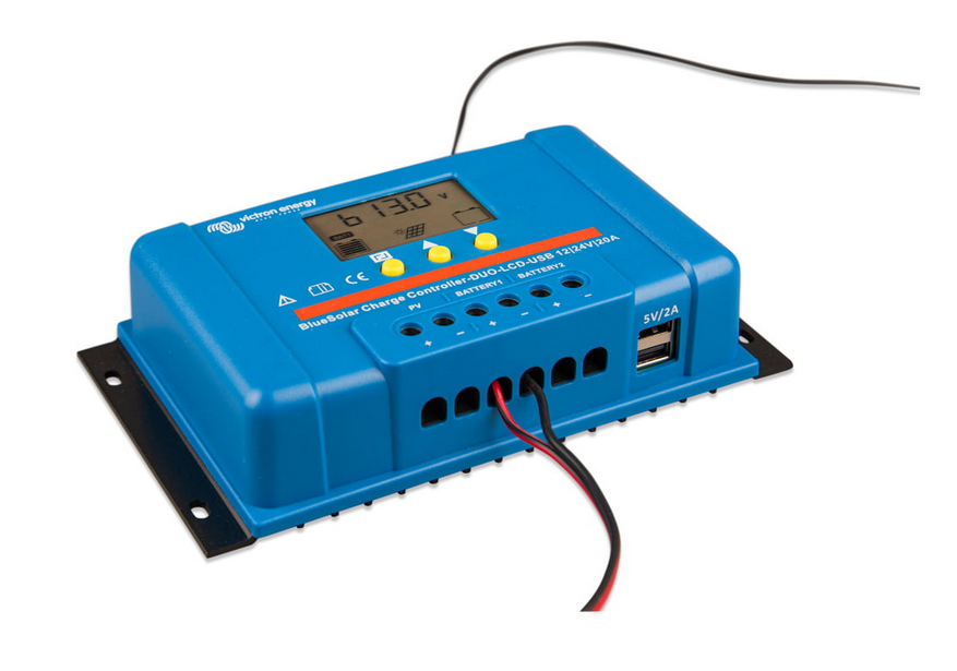 BlueSolar PWM DUO-LCD&USB 12/24V-20A - VICTRON