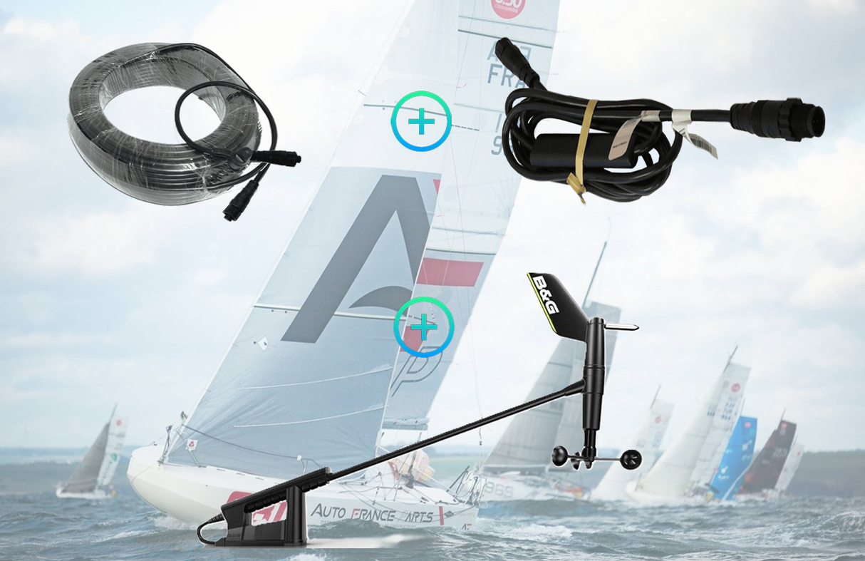 Pack Girouette WS310 + câble de 20 m + interface filaire B&G