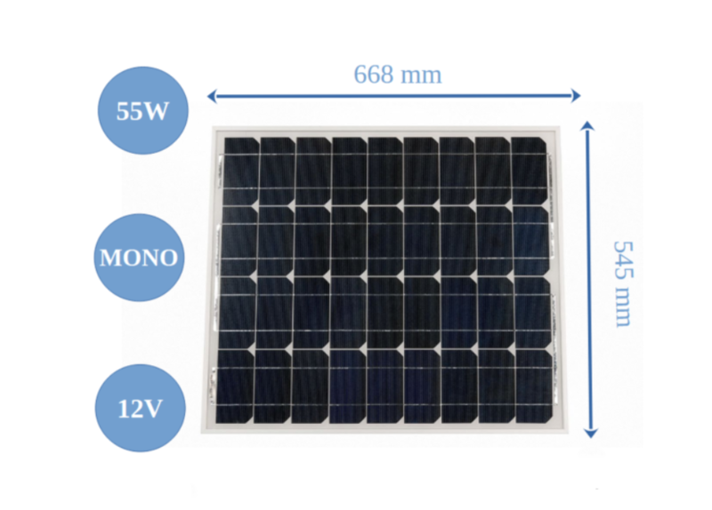 Panneau solaire monocristallin de 20 à 185W - 12V VICTRON