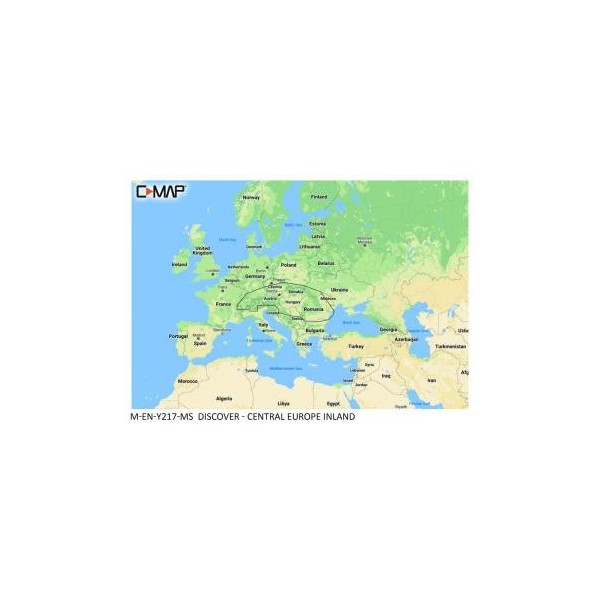C-MAP DISCOVER Central Europe Inland - Medium