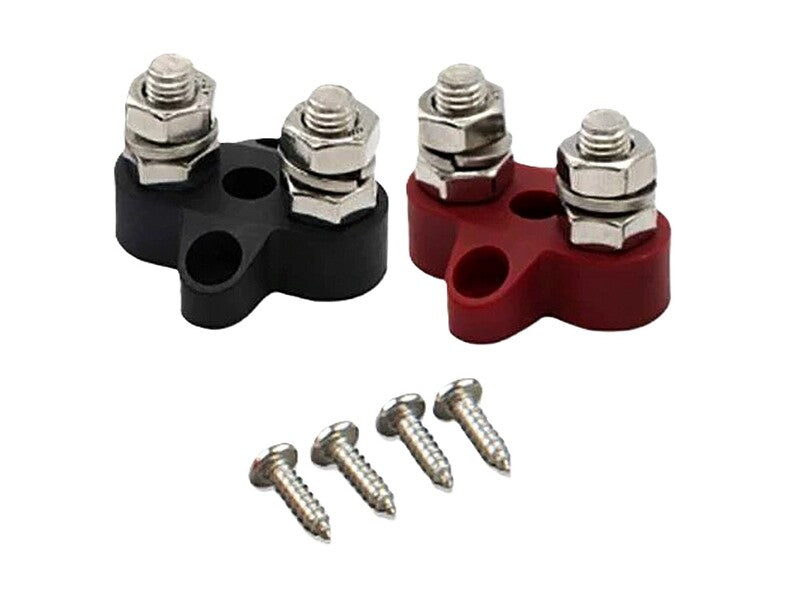 Dual Terminal Stud M8-linked set (1 rouge/1 noir) - Victron