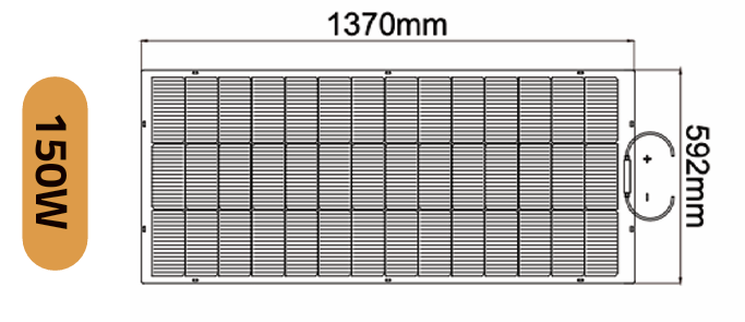 Panneau solaire souple TOPCON Full black 120W à 250W Galix