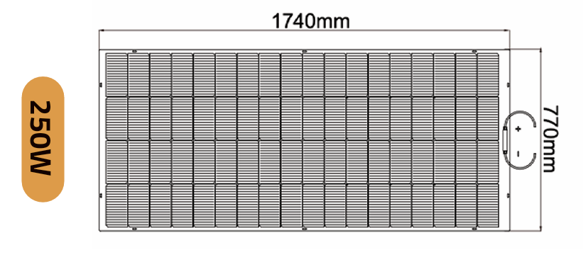 Panneau solaire souple TOPCON Full black 120W à 250W Galix