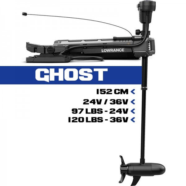 Moteur avant GHOST de 47" à 60" + Pédale - Lowrance