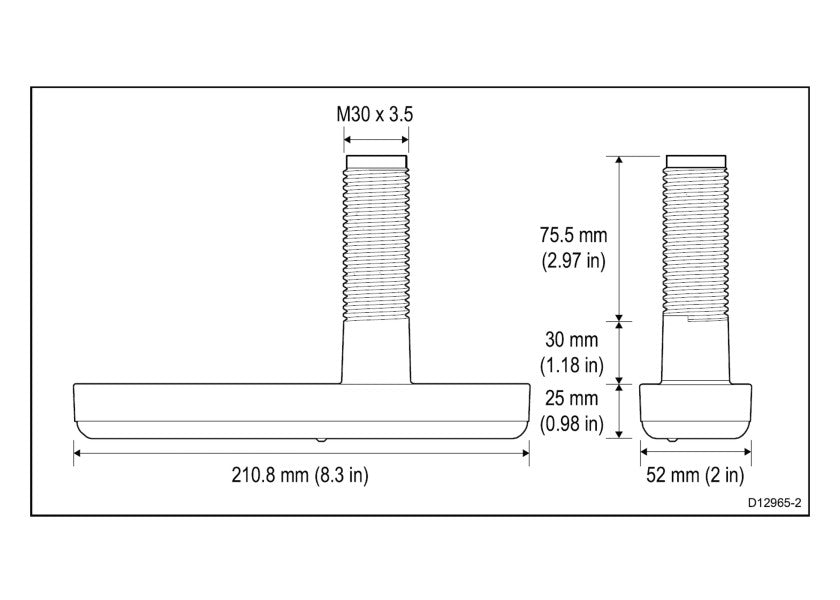 Sonde plastique traversante CPT-100DVS
