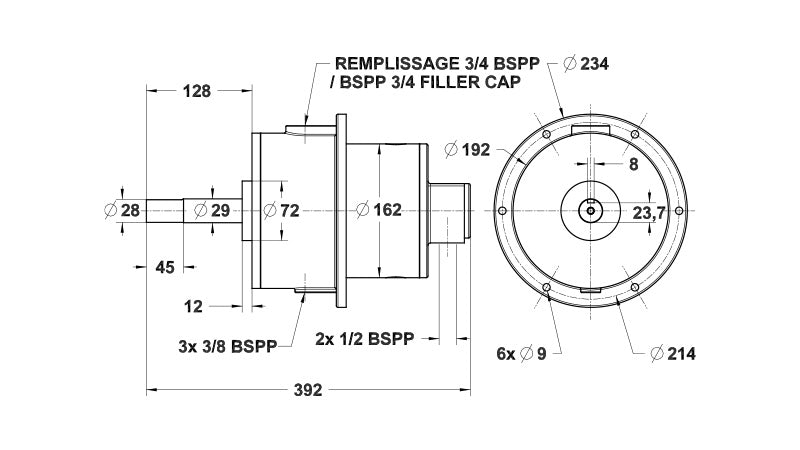 Pompe Hydraulique 200 CT EMB