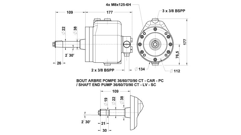 Pompe Hydraulique 60 CT CAR