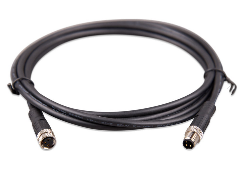 M8 circular connector Male/Female 3 pole cable 1m à 5m (sac de 2) Victron