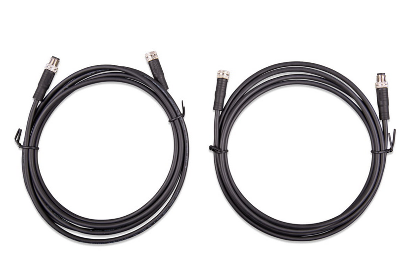 M8 circular connector Male/Female 3 pole cable 1m à 5m (sac de 2) Victron