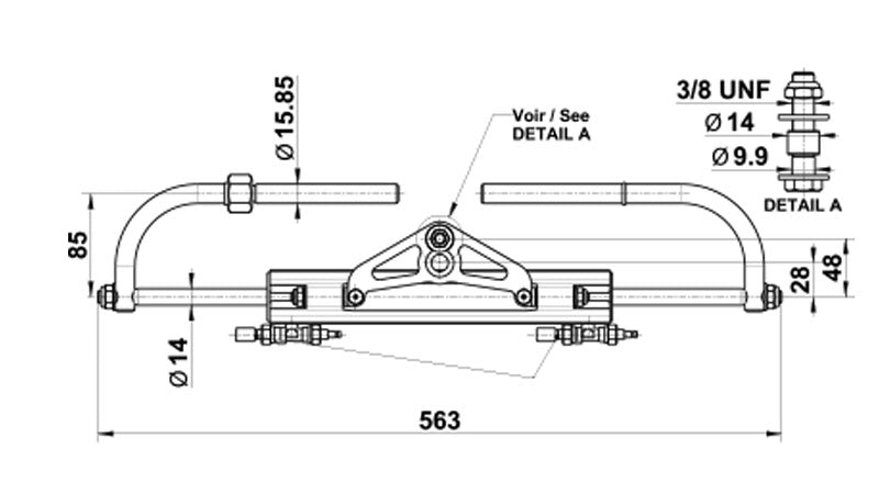 Vérin VHM EX 175 HP + Raccords