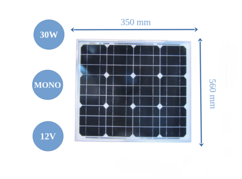 Panneau solaire monocristallin de 20 à 185W - 12V VICTRON