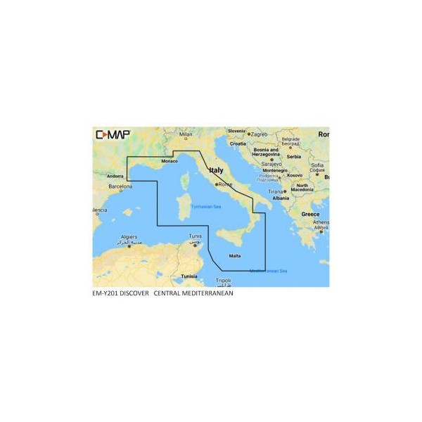 C-MAP DISCOVER Central Mediterranean - Medium