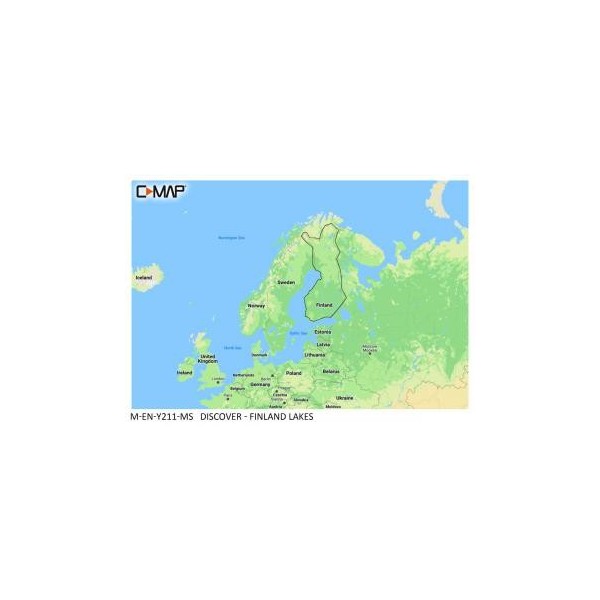C-MAP DISCOVER Finland lakes - Medium