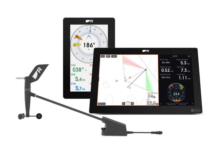 RSW Capteur tête de mât performance, bras court avec câble RAYMARINE