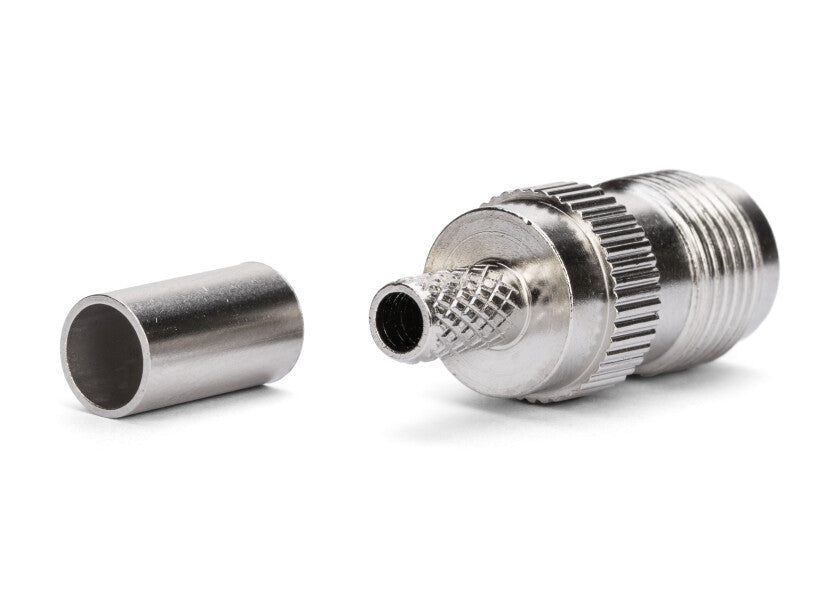 Connexion tnc pour câble rd 58/u, modèle à sertir.