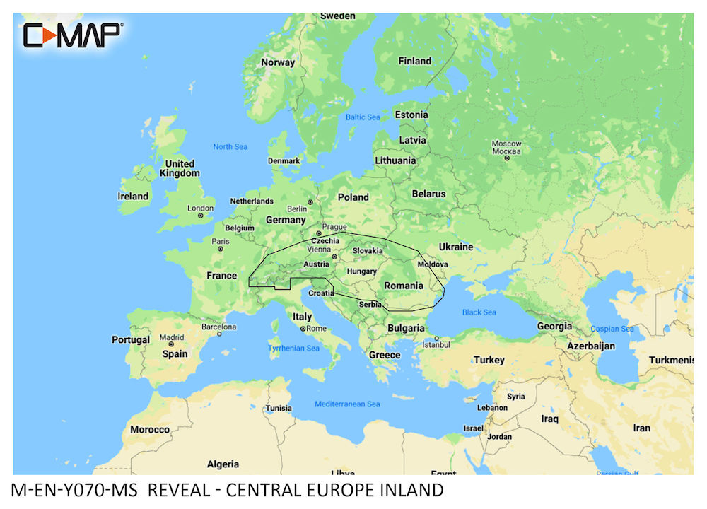 C-MAP DISCOVER Central Europe Inland - Large