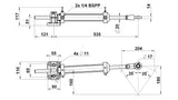 Vérin VHM 40 DTP + Raccords